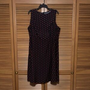 Rockabilly Retro Black Red Polka Dot Sleeveless Dress 2X